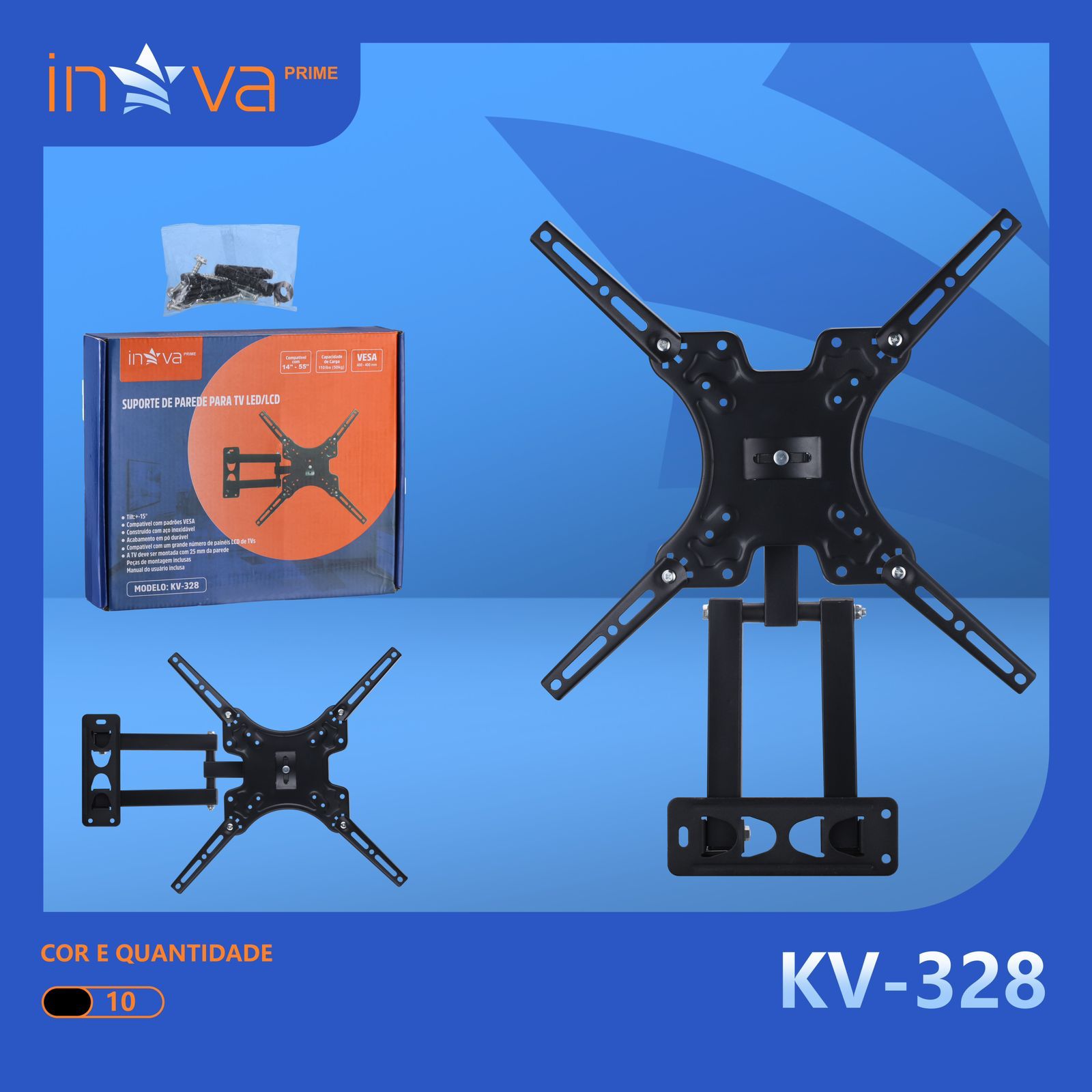 Suporte Articulado Para TV Led Lcd Inova Kv 328