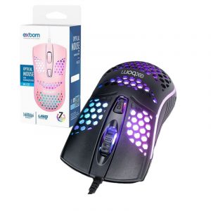 Mouse com Iluminação Exbom 1600dpi Ms-c32