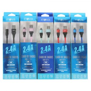 Cabo de Dados USB V8 2M 2.4a Inova Cbo-5711