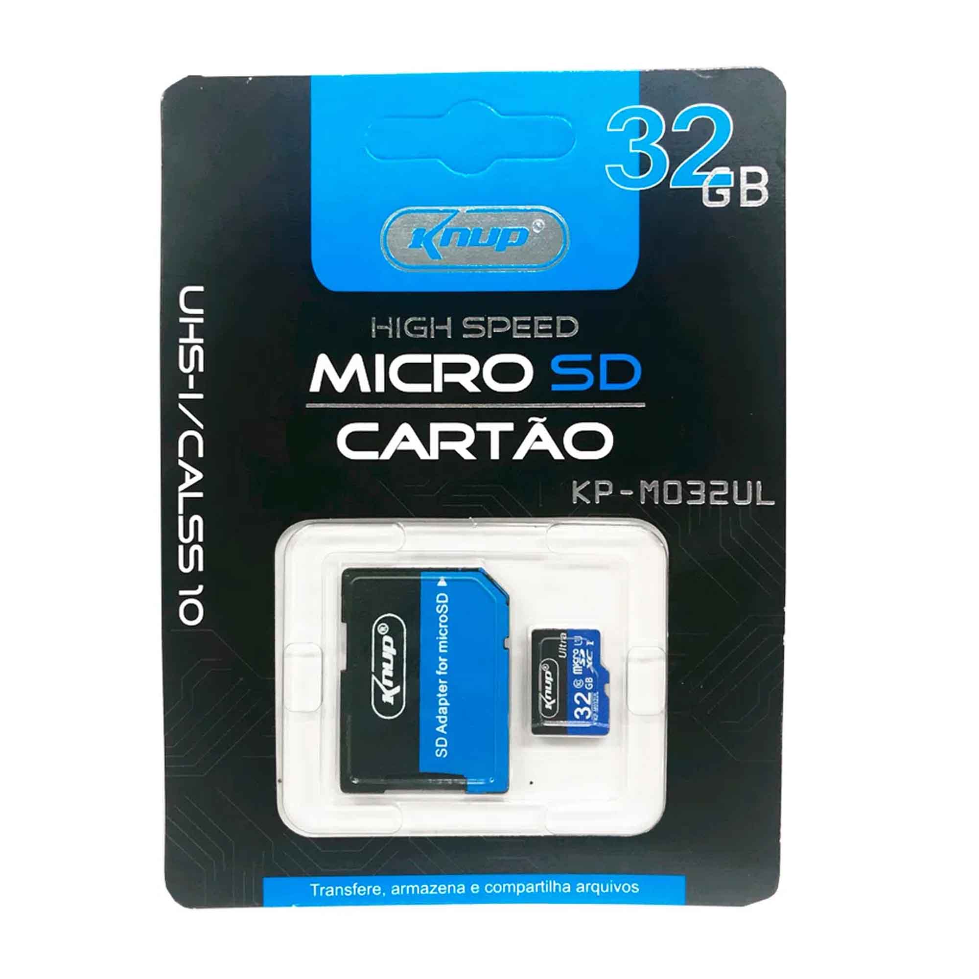 Cartao de Memoria Micro SD 32gb Knup Kp m032ul Atacadao Eletronicos