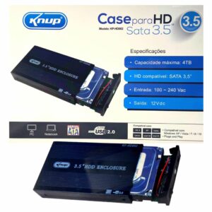 Case para HD Externo 3.5 Knup Kp-hd002
