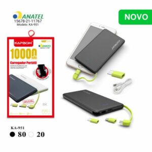 Carregador Portátil Slim 10000mah Kapbom Ka-951
