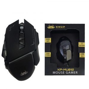 Mouse Gamer USB 2400 DPI LED 7 Botões Knup Kp-mu012