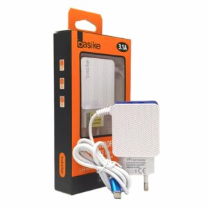 Carregador Rapido + 2usb V8 4.1a Basike Car-9014