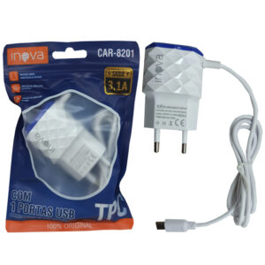 Carregador Rapido 3.1a Tipo-c Inova Prime Car-8201