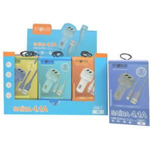 Carregador Veicular V8 4.1a Inova G06-s