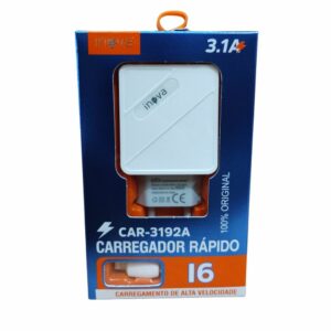Carregador 3.1 Iphone Inova Car-3192a