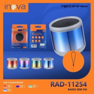CAIXA DE SOM BLUETOOTH INOVA RAD-11254