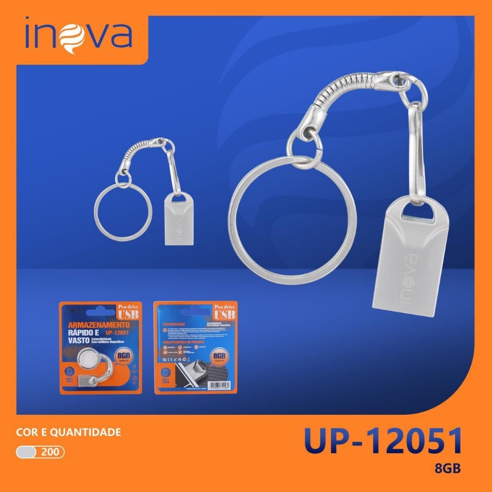 PEN DRIVE 8GB INOVA UP12051
