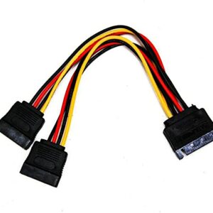 Cabo de Energia 2 Sata 15P (F) 1 Sata 15P (M) 20cm Knup D-cic03