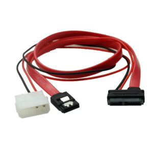 Cabo de Dados e Energia Molex X Sata 7P + 6/7p 45cm Knup D-cic05