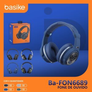 FONE DE OUVIDO BLUETOOTH BASIKE BA FON-6689