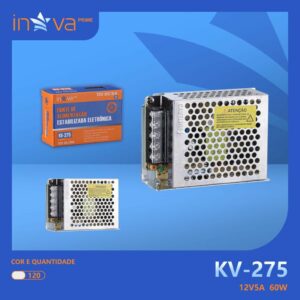 Fonte de Alimentação Chaveada 12V Dc/5a Inova Kv-275