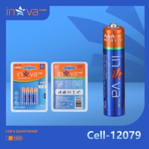 Pilha Recarregável AAA Inova Cell-12079