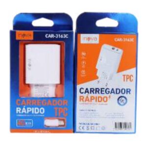 CARREGADOR TIPO C 3.0A 40W INOVA CAR-3163C