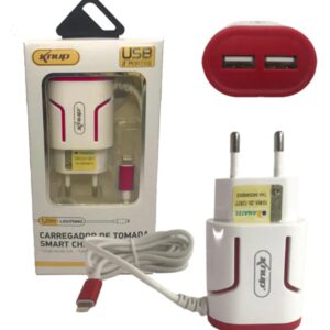 Carregador Smart Charge 2 USB IOS Knup Kp-ic008