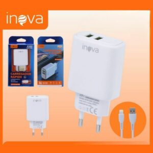 Carregador Rapido Iphone 4.8 Inova Car-3156a