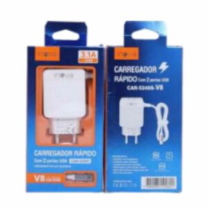 Carregador Rapido V8 Inova Car-5246s