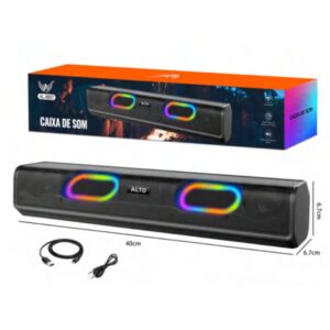 Caixa de SOM Bluetooth RGB Altomex Al-8897