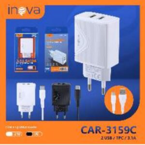 Carregador Rapido 3.1 2usb Inova Car-3159