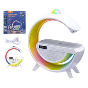 Luminaria RGB C/caixa de SOM e Carregador Indução Inova Lam-12185