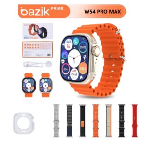 RELOGIO SMARTWATCH COM PULSEIRAS BAZIK W54 PRO MAX