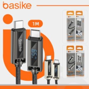 CABO DE DADOS TIPO C TIPO C 1M DISPLAY DIGITAL BASIKE BA CBO-083