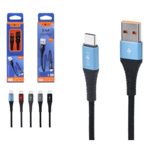CABO DE DADOS TIPO C 3.4A 1M INOVA CBO-12434 TPC