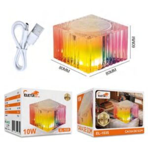 Caixa de SOM Bluetooth El-1035 Eletromex 10W