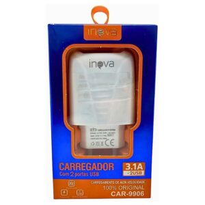 Carregador Fonte 2usb 3.1a Inova Car-9906