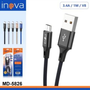 CABO DE DADOS V8 1M 3.1A INOVA MD-5826