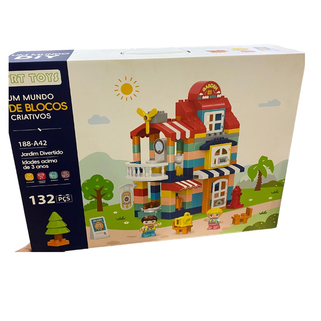 Brinquedo Blocos de Encaixe Jardim Divertido- TRT Toys 188-a42