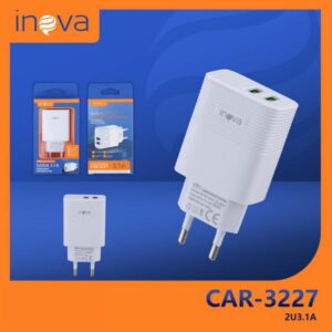 CARREGADOR FONTE 3.1A 2 USB – INOVA CAR-3227 F