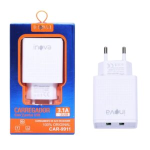 CARREGADOR FONTE 3.1A INOVA CAR-9911 F