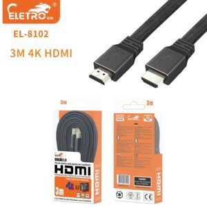 CABO HDMI VERSÃO 2.0 3m ELETROMEX EL-8102