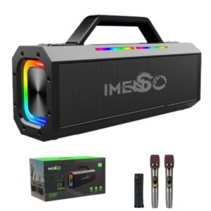 Caixa de SOM 140w C/ 2 Microfones Imenso Ims-x52