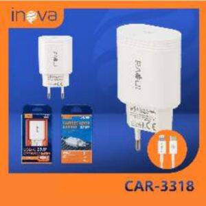Carregador tipo C/lightning 20W Inova Car-3318tz