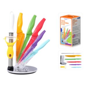 Conjunto C/ 8 PCS de Facas de Cozinha Basik Wu-346