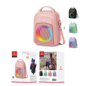 Bolsa Caixa de SOM Bluetooth 20W RGB Kapbom Ka-8086