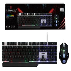 KIT Mouse e Teclado RGB USB Lehmox Ley-45