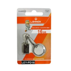 Pendrive 16gb com Chaveiro Lehmox Ley-pd16