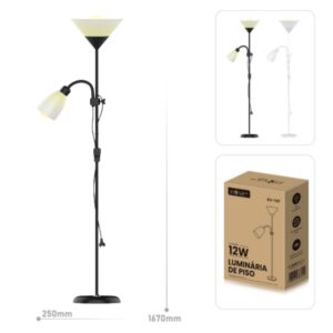 Luminaria Dupla de Pedestal LED Bivolt 12W Inova Kv-747