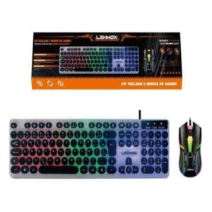 Teclado e Mouse com FIO RGB Lehmox Ley-2075