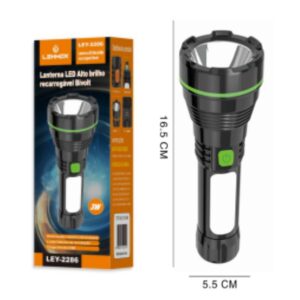 Lanterna de LED Bivolt Recarregavel Lehmox Ley-2286