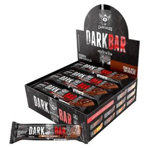 Barra de Proteina Creme de Avelã Dark BAR Darkness CX com 8 UNI 90G
