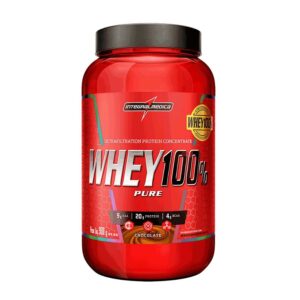 Pote de Whey 100% Pure Integralmedica Chocolate 900g