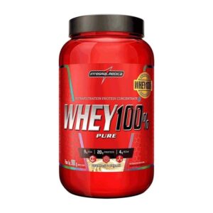 Pote de Whey 100% Pure Integralmedica Cookies e Cream 900g