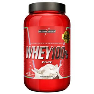 Pote de Whey 100% Pure Integralmedica Gelato DI Latte 900g