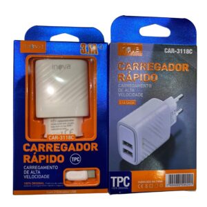 CARREGADOR TIPO C 3.1A INOVA KV-3118C