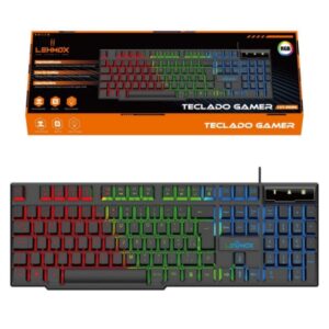 TECLADO COM FIO GAMER RGB LEHMOX LEY-2086